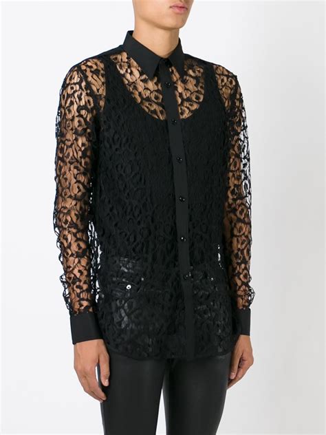 ysl lace top|YSL shirts.